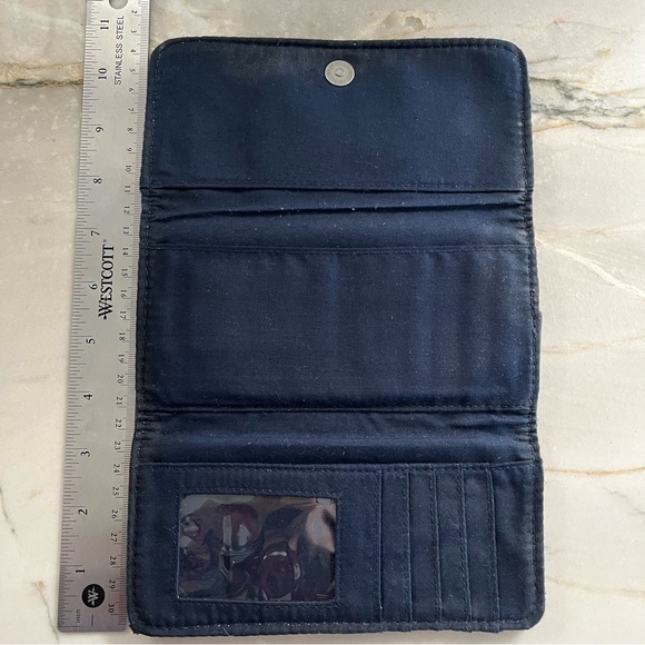 Aeropostale Navy Plaid Wallet - Picture 8 of 8